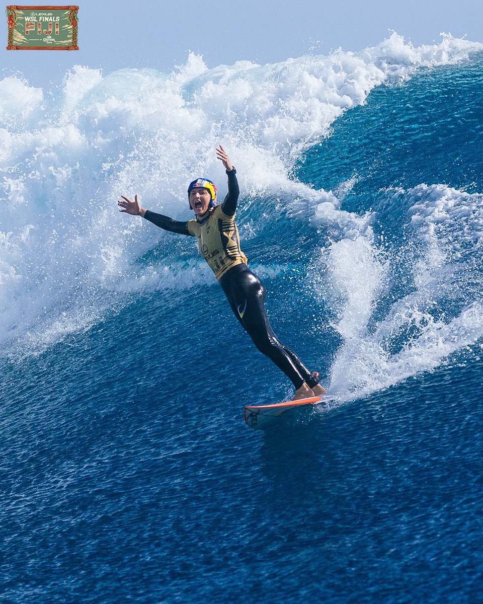 An 8-World-Title interaction just happened on socials 🇦🇺 

Layne Beachley 🤝 Molly Picklum

@lexus #WSLFinalsFiji | @tourismfiji <a href="/corona/">Corona</a> cero