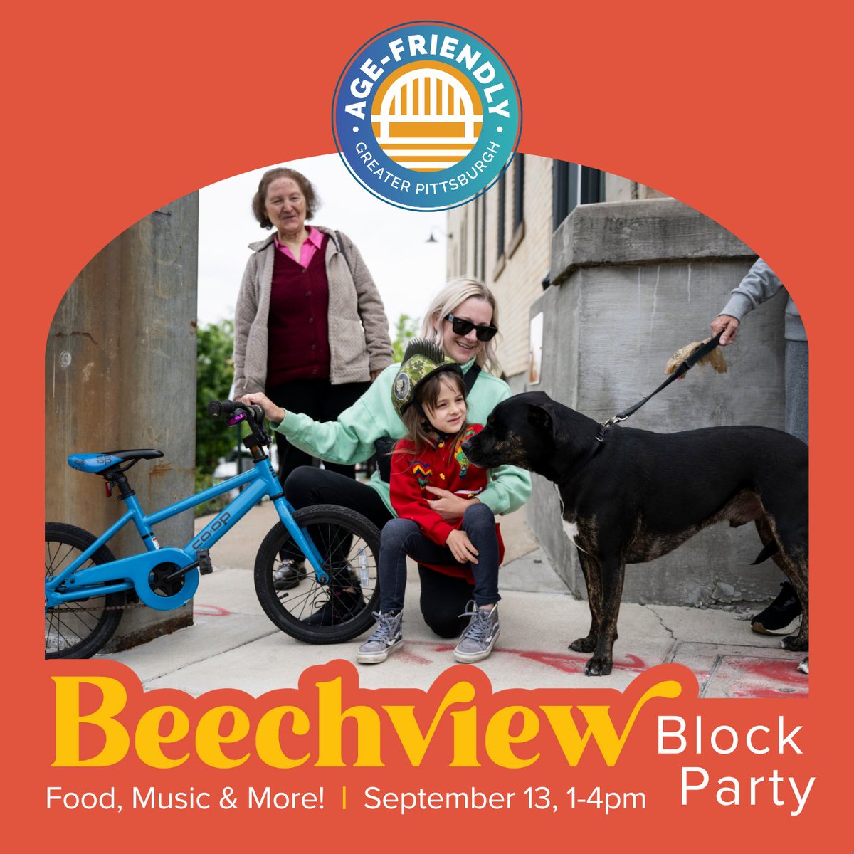 Are you coming to our Beechview Block Party on September 13, 1–4 pm? There'll be:

🎶 DJ Marlon Silva
🍴 Food &amp; fun for all ages
📸 New community photo installation
💬 Storytelling station

All are welcome! RSVP: bit.ly/BeechviewBlock…