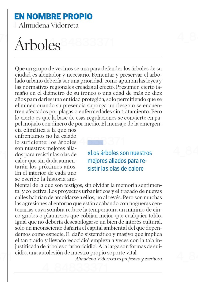 Como cada día 2, mi columna en <a href="/heraldoes/">Heraldo de Aragón</a> , que hoy venía a la sombra de los árboles