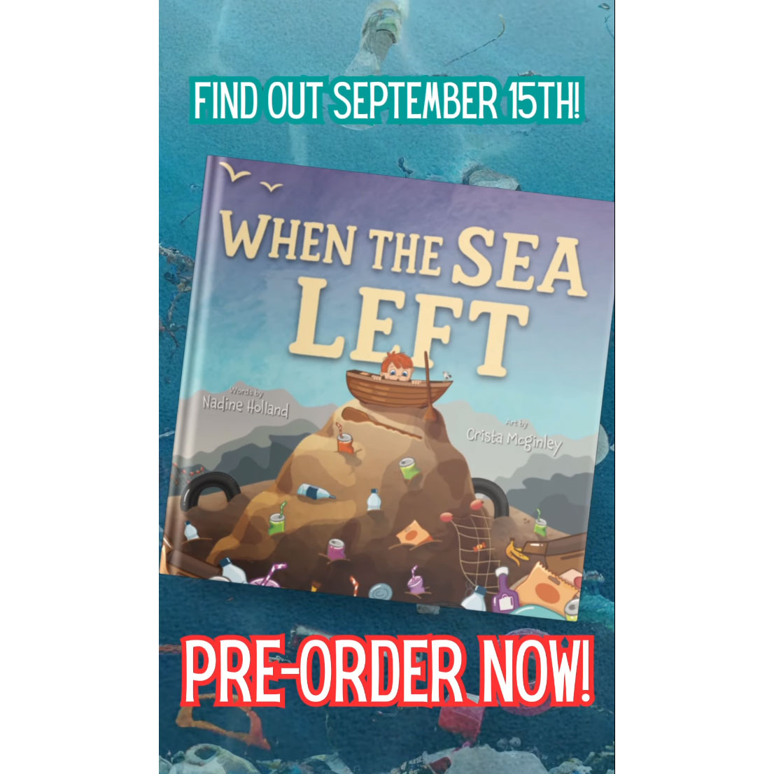 ✨Cover Reveal!!✨

I'm thrilled to share the cover of 'When the Sea Left' by Nadine Holland, with illustrations by me. 

Publishing with the amazing Tielmour Press. Pre-order now on Amazon and be among the first to own it!
a.co/d/bnxWCYF