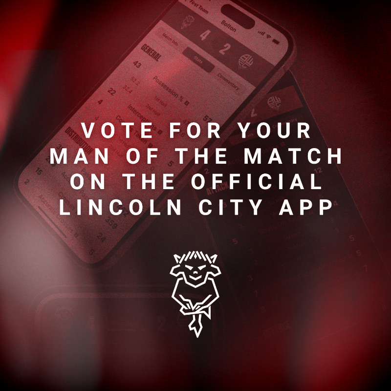 LincolnCity_FC's tweet photo. π« Plenty of promising performances tonight!
π³οΈ Vote for your Man of the Match on the official Lincoln City app now.
#LINNOT