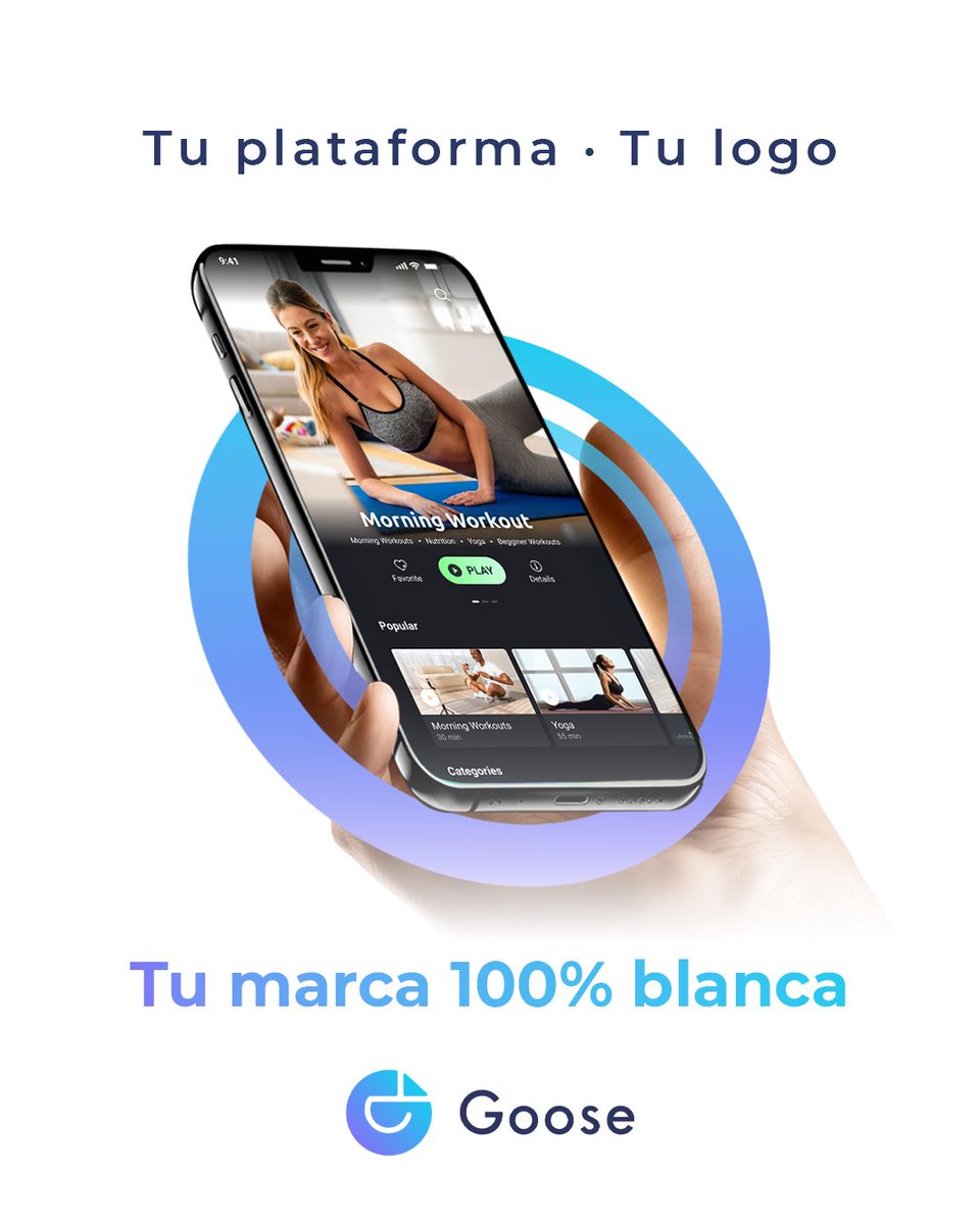 ✨ Crea, personaliza y hazlo tuyo.
Plataforma 100% white label con tu logo y tu identidad.
#TuPlataforma #TuMarca #GooseOTT #WhiteLabel #App #Streaming