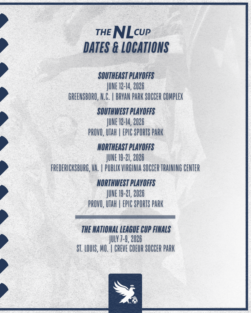 Planning for the postseason? Here are 📆 and 📍 for The NL Cup!

Full details: bit.ly/483j21Y 

#EarnYourPlace #EveryMomentCounts