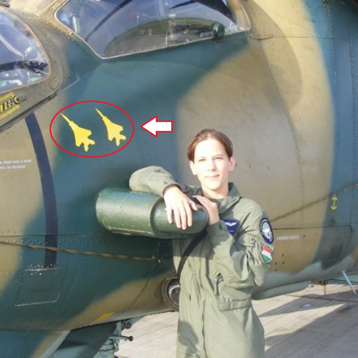 🇭🇺🚁 During a NATO exercise, Hungarian pilot Éva “Vivi” Horváth flew her Mi-24 Hind so low and silent that two F-15 fighters never noticed her. She managed to lock them with her targeting system — meaning that in real combat, she could have taken the shot.