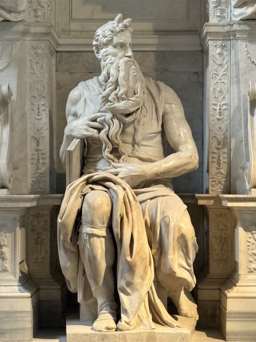 StevenBrydonAU's tweet photo. Wander into an empty basilica and see Michelangelo’s ‘Mosses’…for FREE!!! What a city. https://t.co/EjQ9P824tJ