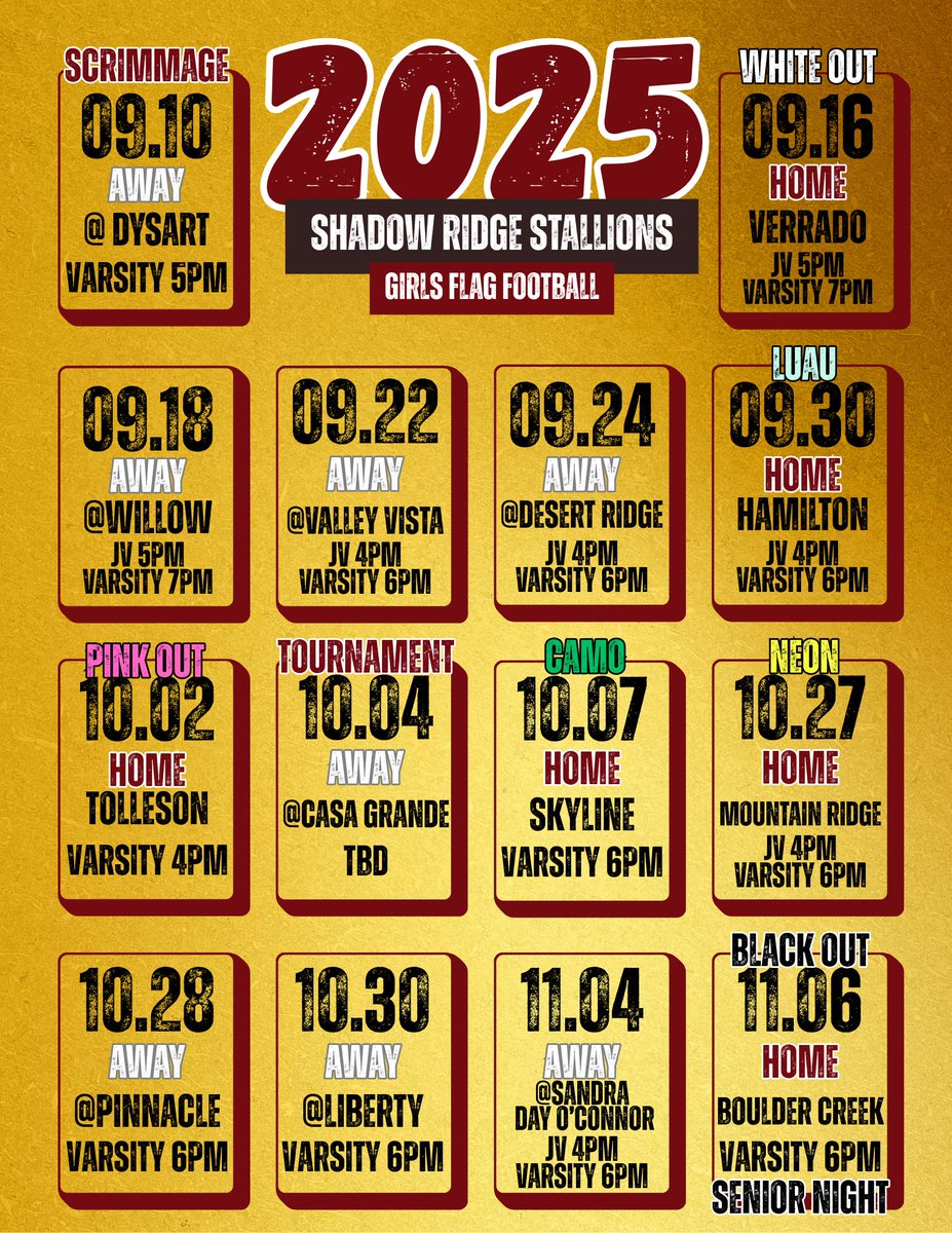 Shadow Ridge HS Girls Flag Football tweet media