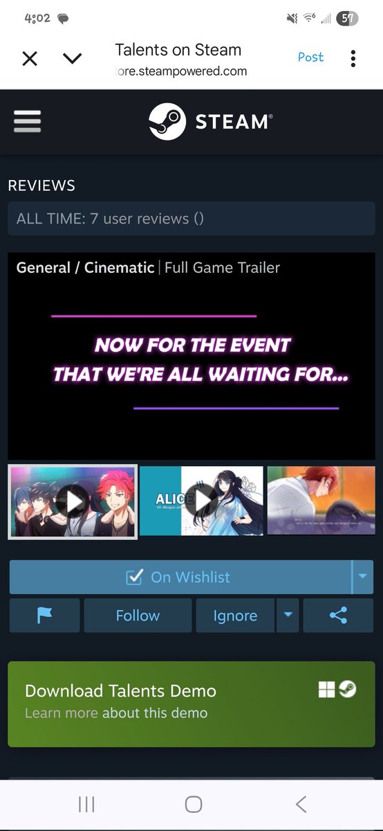 3foldnerd's tweet photo. @otomeaddicted @IzumiGamesDev Been on the wishlist for a while! I think I love visual novels and farming sims about equally - both so fun for different seasons of life! https://t.co/p1hhJEILre