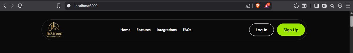 Navbar finalized for JicGreen Architecture's landing page 🏛️✨
Clean, modern, and aligned with the brand.
Step by step, the website is coming together 🚀
#Architecture #WebDesign #frontend #buildinpublic