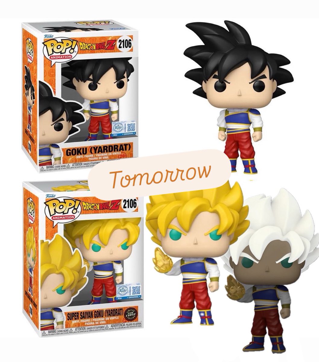 FunkoPOPsNews's tweet photo. Toy Temple states their exclusive tomorrow will be Yardrat Goku Funko POP! And Chase! Dropping 9AM PT ~ #Goku #DragonBall #FPN #FunkoPOPNews #Funko #FunkoPOP https://t.co/39iIYrJbCY