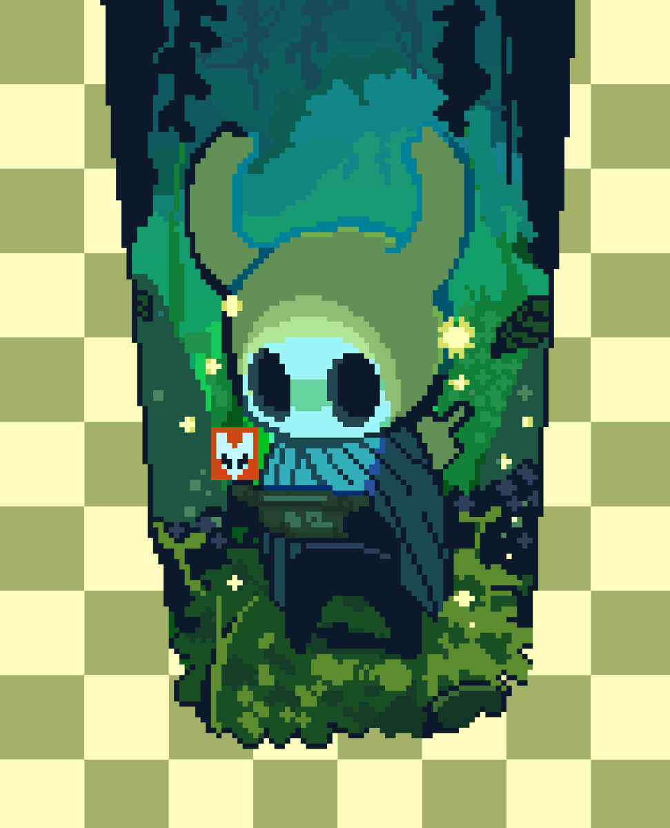 hollow knight playing silksong

#pixelart #ドット絵 #Silksong