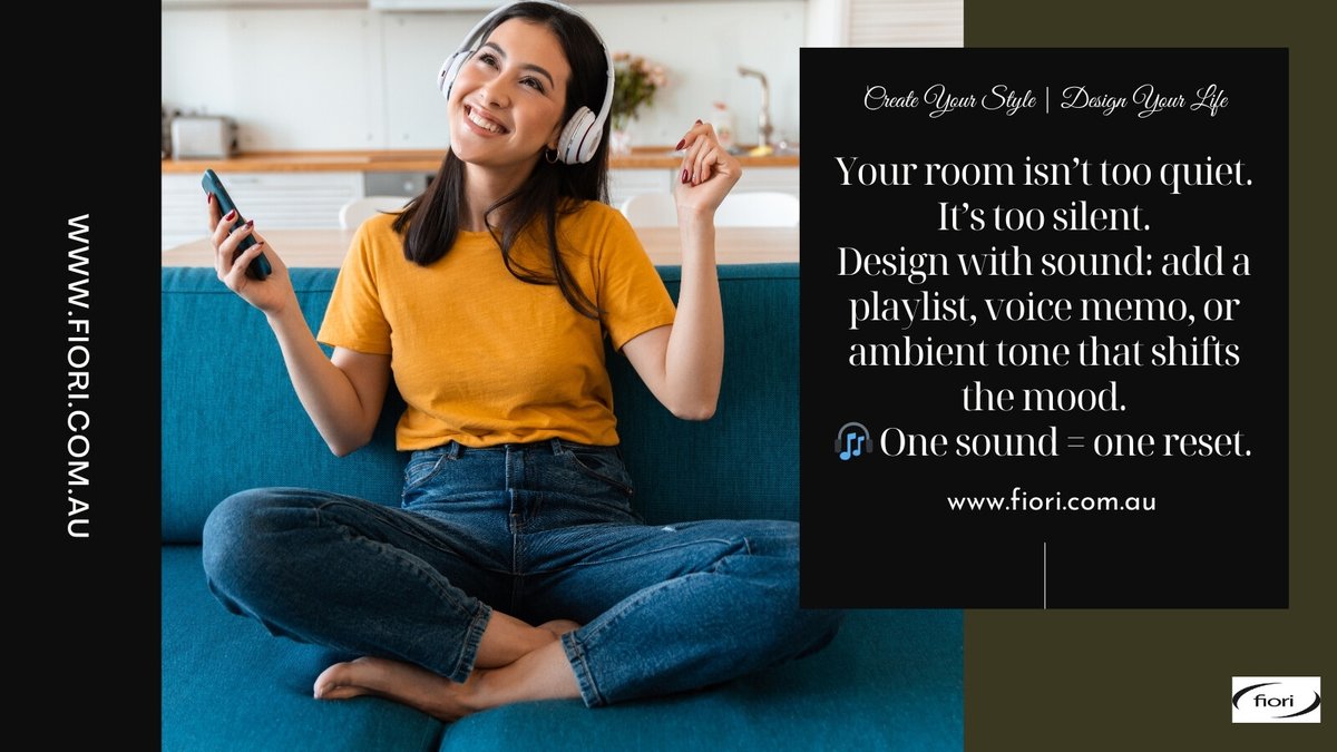 Fiori_aus's tweet image. Your room isn’t too quiet. It’s too silent.
Design with sound: add a playlist, voice memo, or ambient tone that shifts the mood.
🎧 One sound = one reset.
#homeenergy #intentionalspaces