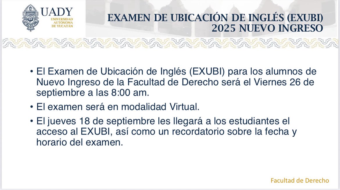 F. Derecho UADY (@fderechouady) on Twitter photo 