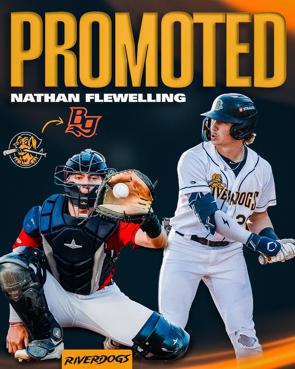 Flewelling is flying north. 

Congratulations to <a href="/NathanFlewelli1/">Nathan Flewelling</a> on his promotion to <a href="/BGHotRods/">Bowling Green Hot Rods</a>!

Flewelling led the Carolina League with 89 walks - the most by a RiverDog since 2013.