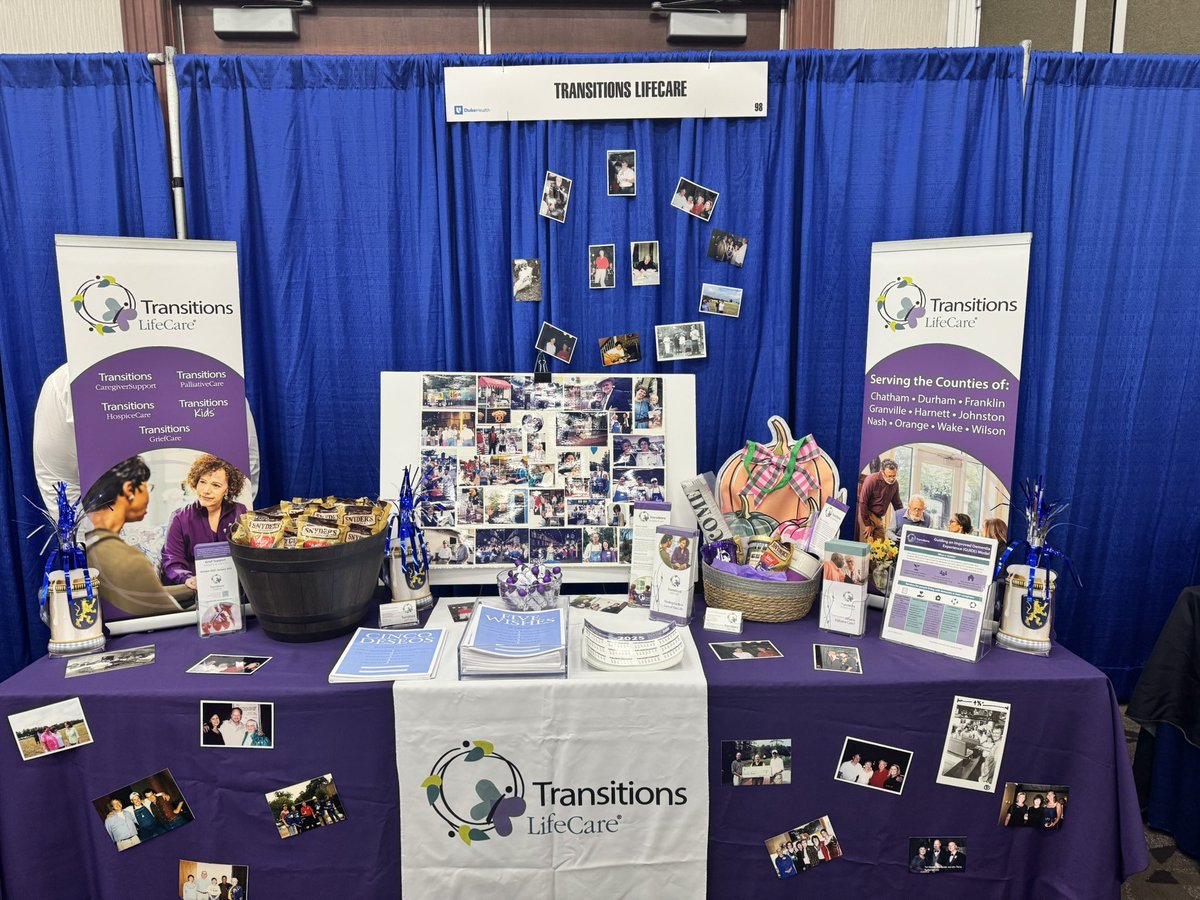✨💜 Tomorrow at the Duke Caregivers Conference, our Transitions LifeCare team is sharing pieces of our story. Stop by our booth to explore our history and discover the ways we continue supporting caregivers and families across the Triangle and beyond. #TransitionsLifeCare #hapc