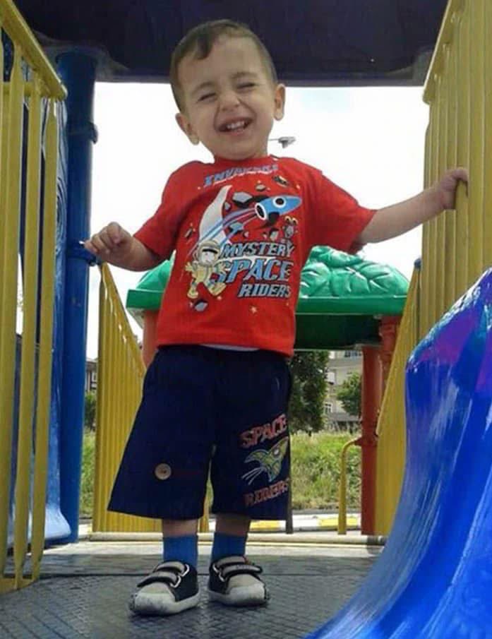 His name was Aylan. He was three. He died at sea, ten years ago today with his mother and five year old brother Galip, as they fled their war torn home. RIP