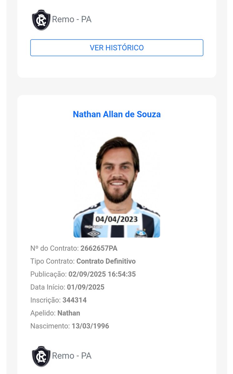 MarceloCecel78's tweet image. Nathan Pescador no Clube do Remo 🦁

Nathan já foi regularizado no Boletim Informativo Diário (BID) da CBF, e daqui um pouco vai ser anunciado pelo Remo para sequência da Série B do Brasileiro

Vai ser figurinha carimbada nos finais de semana no Rio Araguaia 🎣⚽