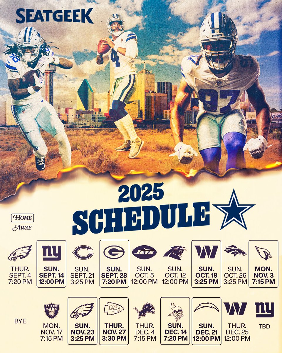 season starts now‼️

#DallasCowboys | <a href="/SeatGeek/">SeatGeek</a>