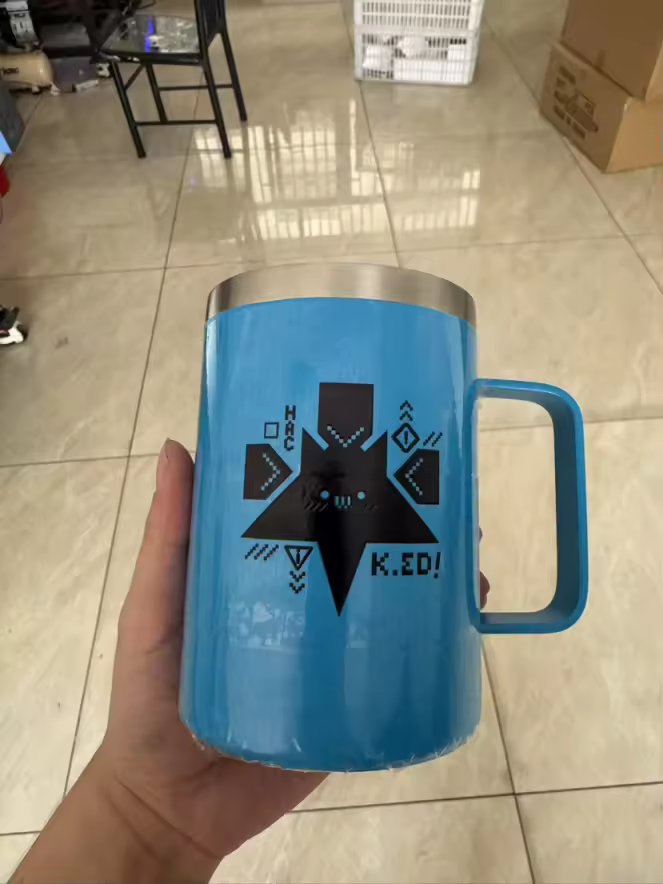 TriggerPhish fulfillment update:

Omanjuu have arrived to Kawa, but the cups have sat in customs for about a month now ... 🫩

(Sample pic of cup is with a plastic cover, final result will not be that shiny) 

Sorry for the delay, we'll post an update once we have one!