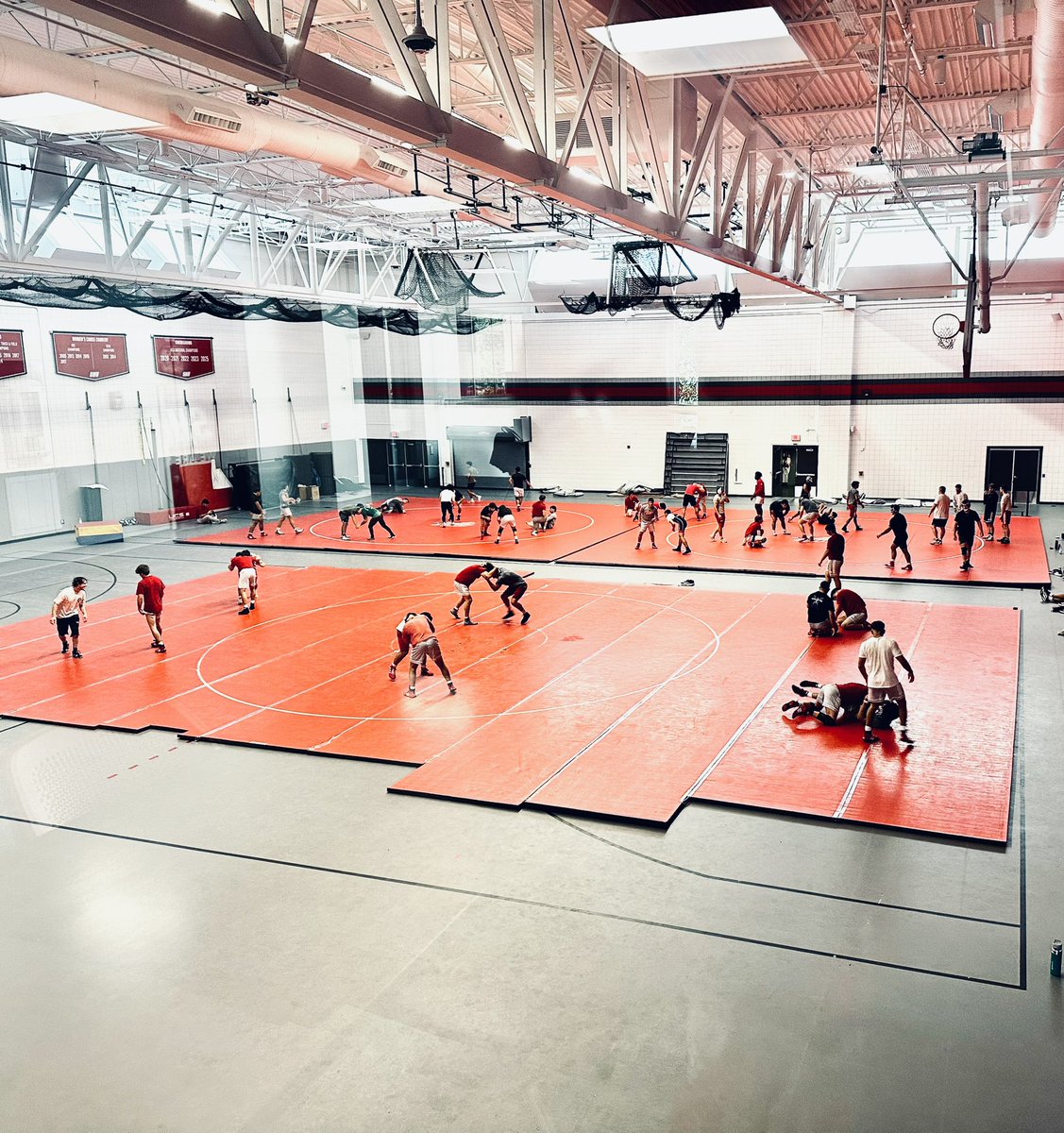 First wrestling practice of the season!!