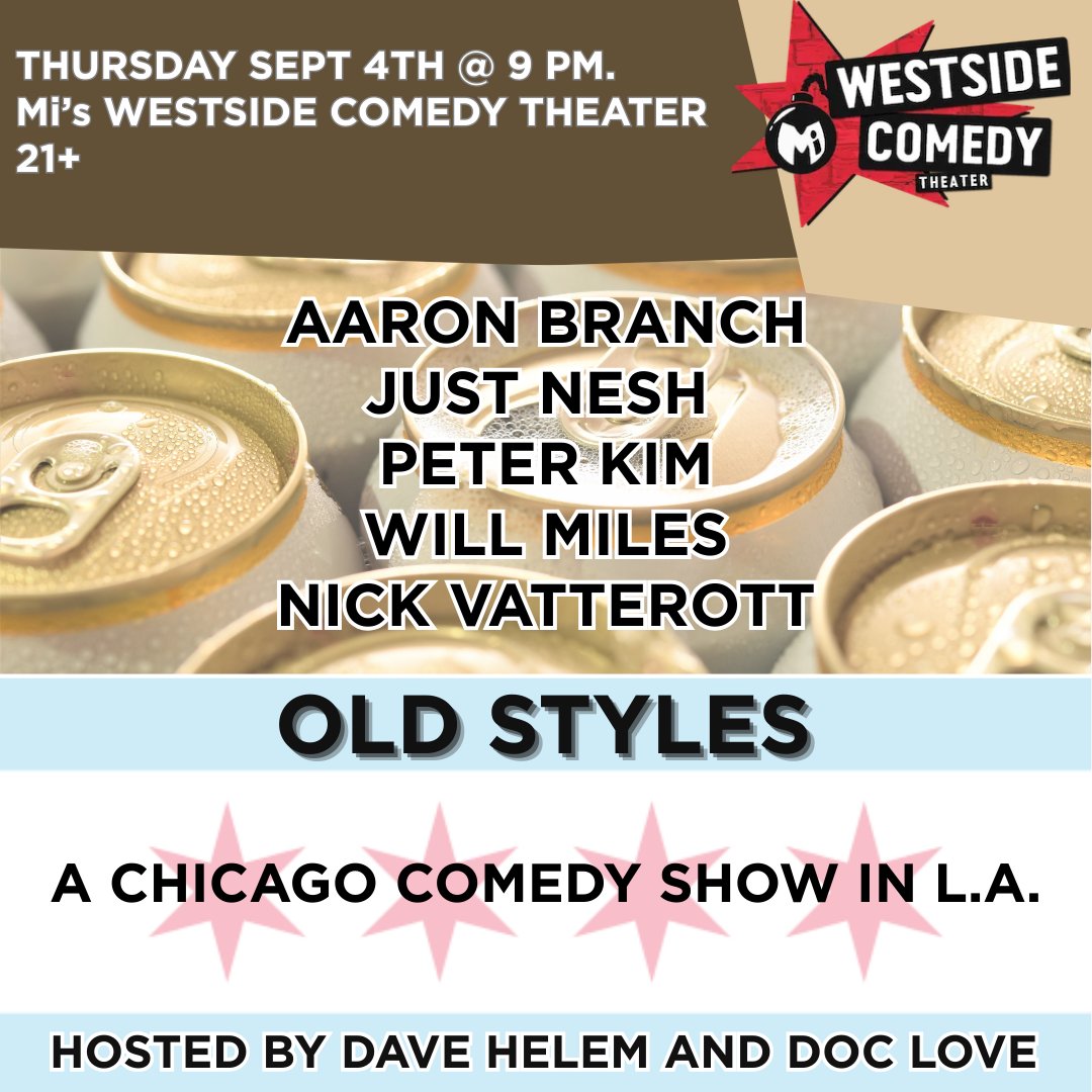 Al Woker (@davehelem) on Twitter photo Y'ALL KNOW I LOVE MY CITY. AND WE'RE BRINGING CHICAGO TO L.A. THIS THURSDAY SEPT 4TH AT <a href="/westsidecomedy/">Westside Comedy</a> IN SANTA MONICA. THIS LINEUP IS CRAZY GOOD.
GET TIX HERE: westsidecomedy.com/single-event/e… Y'ALL KNOW I LOVE MY CITY. AND WE'RE BRINGING CHICAGO TO L.A. THIS THURSDAY SEPT 4TH AT <a href="/westsidecomedy/">Westside Comedy</a> IN SANTA MONICA. THIS LINEUP IS CRAZY GOOD.
GET TIX HERE: westsidecomedy.com/single-event/e…