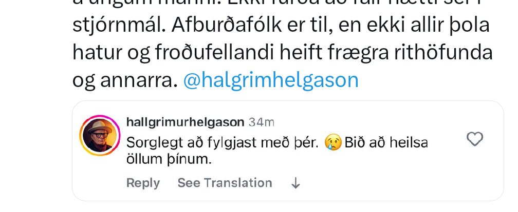 Sú froðufellandi heiftin.