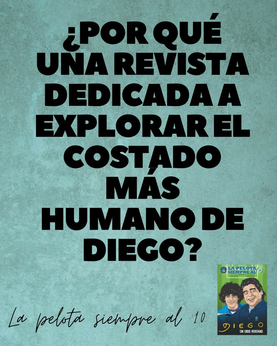 🧵 [HILO] 🧵

¿POR QUÉ UNA REVISTA SOBRE EL COSTADO HUMANO DE DIEGO?

Te contamos los motivos que nos impulsaron a diagramar esta edición especial de nuestro proyecto desde ese enfoque. Acompañanos en este hilo!