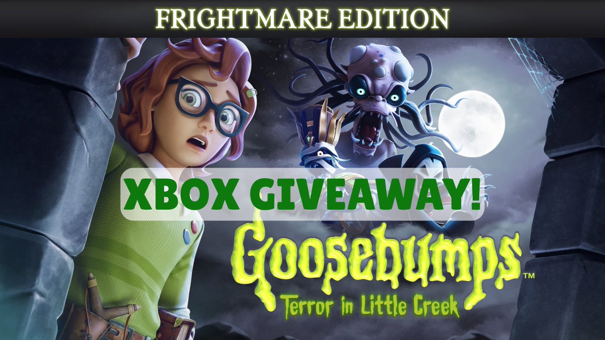 Lordacris's tweet photo. 🚨 GAME CODE GIVEAWAY 🚨
🏆 Win Goosebumps: Terror in Little Creek - Frightmare Edition (Xbox Series)
🎁 1x Winner Announced - 10th September
🔗 Enter Here: https://t.co/RpR5ktPZbS
🔁 Like &amp; Repost to spread the word!
#Giveaway #Lordacris #Xbox #XboxSeriesX #Goosebumps https://t.co/gGTlher8iP