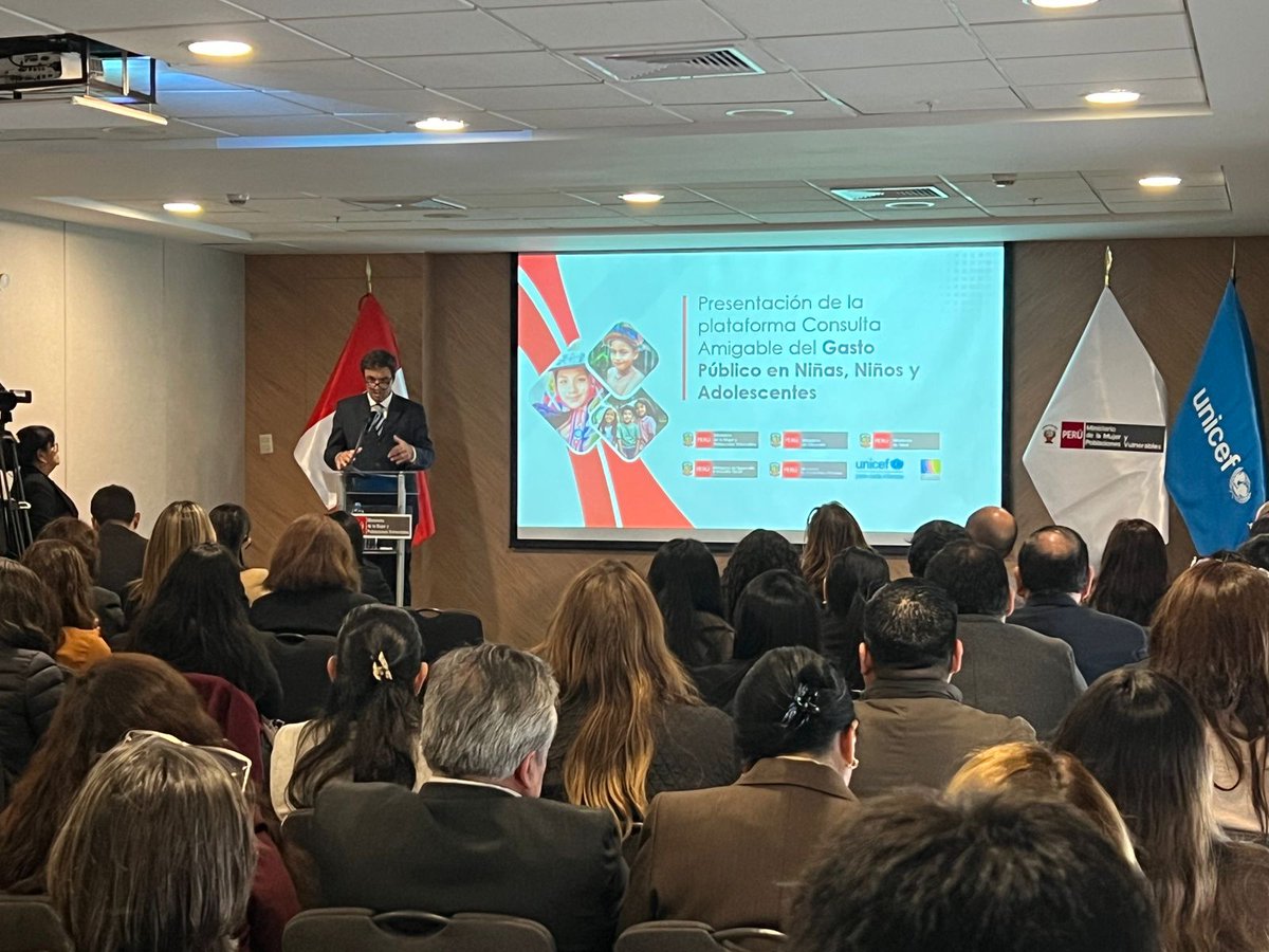 Sigue #EnVivo la presentación de la Plataforma Consulta Amigable del Gasto Público en Niñas, Niños y Adolescentes. <a href="/MimpPeru/">Ministerio de la Mujer y Poblaciones Vulnerables</a> 

Míralo aquí: facebook.com/unicefperu/vid…