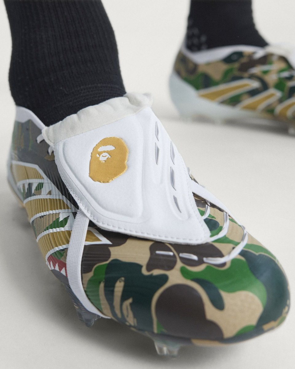 The BAPE x adidas Predator 25 cleat drops September 16 for $240