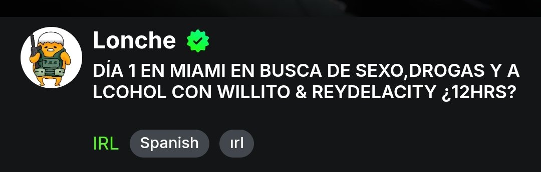 XCarlosM77's tweet photo. Hace unos días vi que Carlos estaba regañando a Lonche por los títulos de los streams 
Yo la verdad no les vi nada de malo
Los títulos en cuestión: https://t.co/j14Elor9kZ
