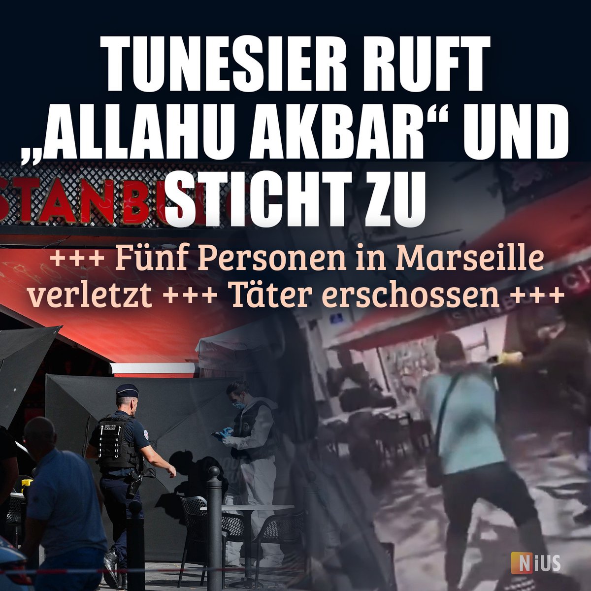Bei dem Täter handelt es sich um den 35-jährigen Abdelkader D. aus Tunesien. Er galt als polizeibekannt und vorbestraft.

nius.de/ausland/news/m…