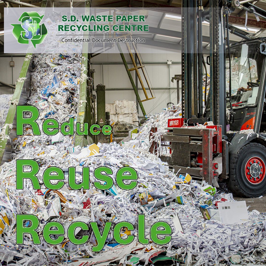 🌍 Recycling makes a real difference:
♻️ 1 tonne of paper saves 17 trees &amp; 7,000 gallons of water
 ♻️ Plastic recycling cuts energy use by up to 88%

At SD Waste Paper, we’re helping build a greener future. 🌱

#Recycling #Sustainability #CircularEconomy #ConfidentialShredding