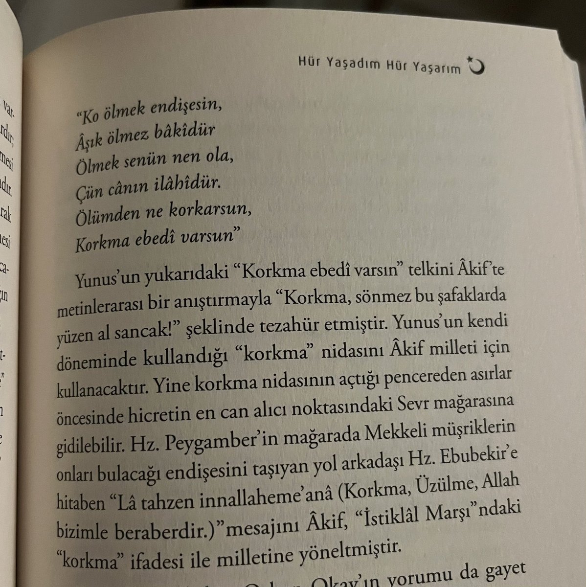 Serv mağarasından Yunus’a, Yunus’tan İstiklal Marşı’na..

KORKMA