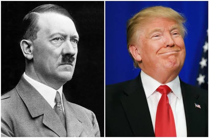 MCMLXXIII_AU's tweet image. Step 1: Deport the immigrants.
Step 2: Ban the press.
Step 3: Stir up so much chaos you ‘have’ to send in the military.
Step 4: Cancel elections. 

Hitler’s rise to power in the 1930s… oh wait, my mistake.  It’s Donald Trump in 2025.

#Trump #Dictator