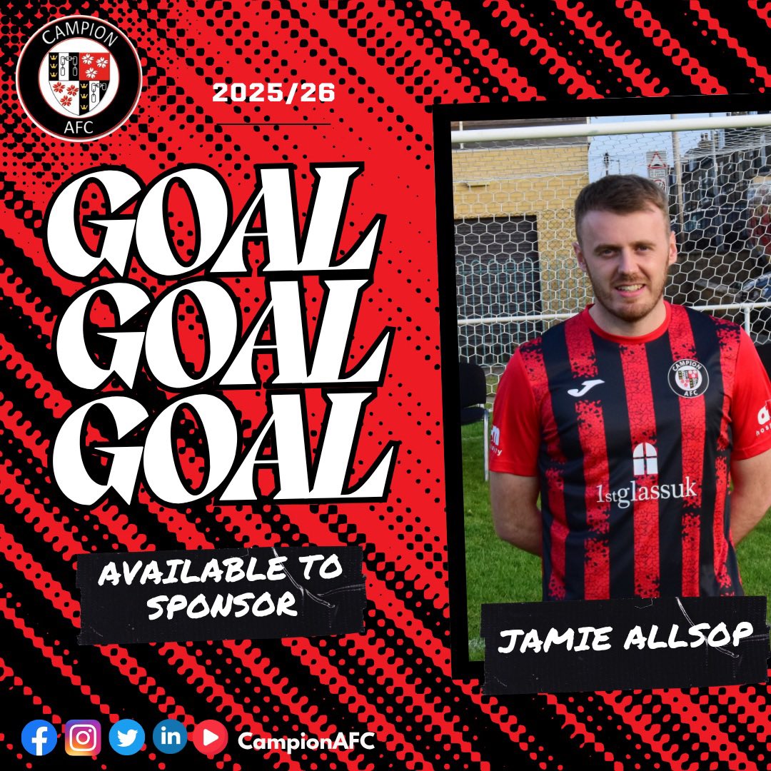 CampionAFC's tweet photo. 90’ - GOAL | Jamie Allsop pulls one back!

🔴 2-1 🔵 https://t.co/9Tii9CYg4A