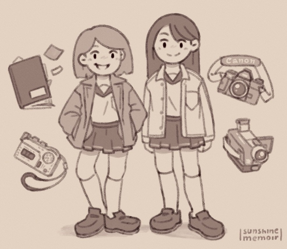 SunshineMemoir's tweet image. There, now Melissa and Haruomi got a proper little reference sheet