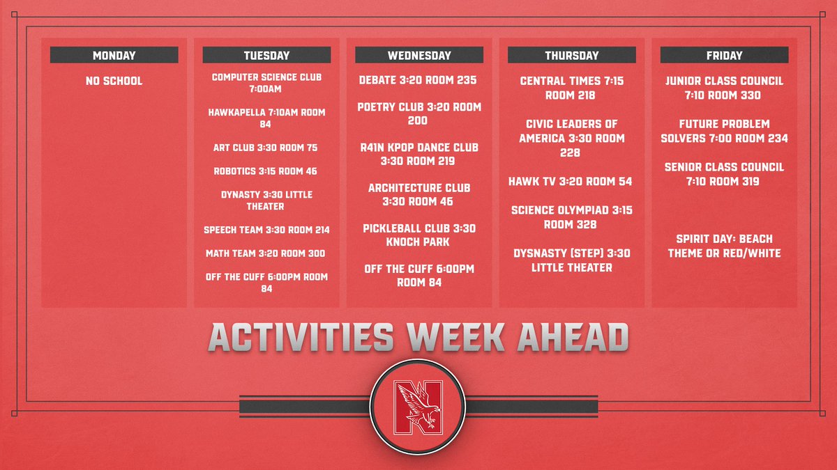 NCHSActivities's tweet photo. https://t.co/okbRM0dXHX