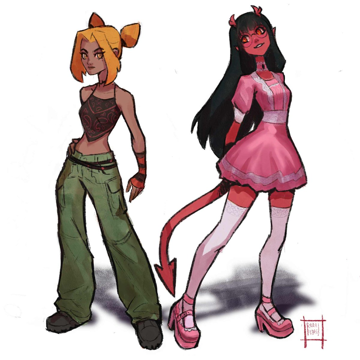 Coyo &amp; Lucy 
Main characters of my comic Project Daemoon