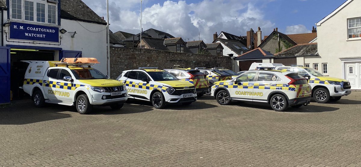 We are going to need a bigger station to fit all these vehicles inside ! . Thankfully no major incident but our area 12 management team undertaking equipment checks. <a href="/HMCoastguard/">HM Coastguard</a> <a href="/MCA_media/">Maritime and Coastguard Agency</a>