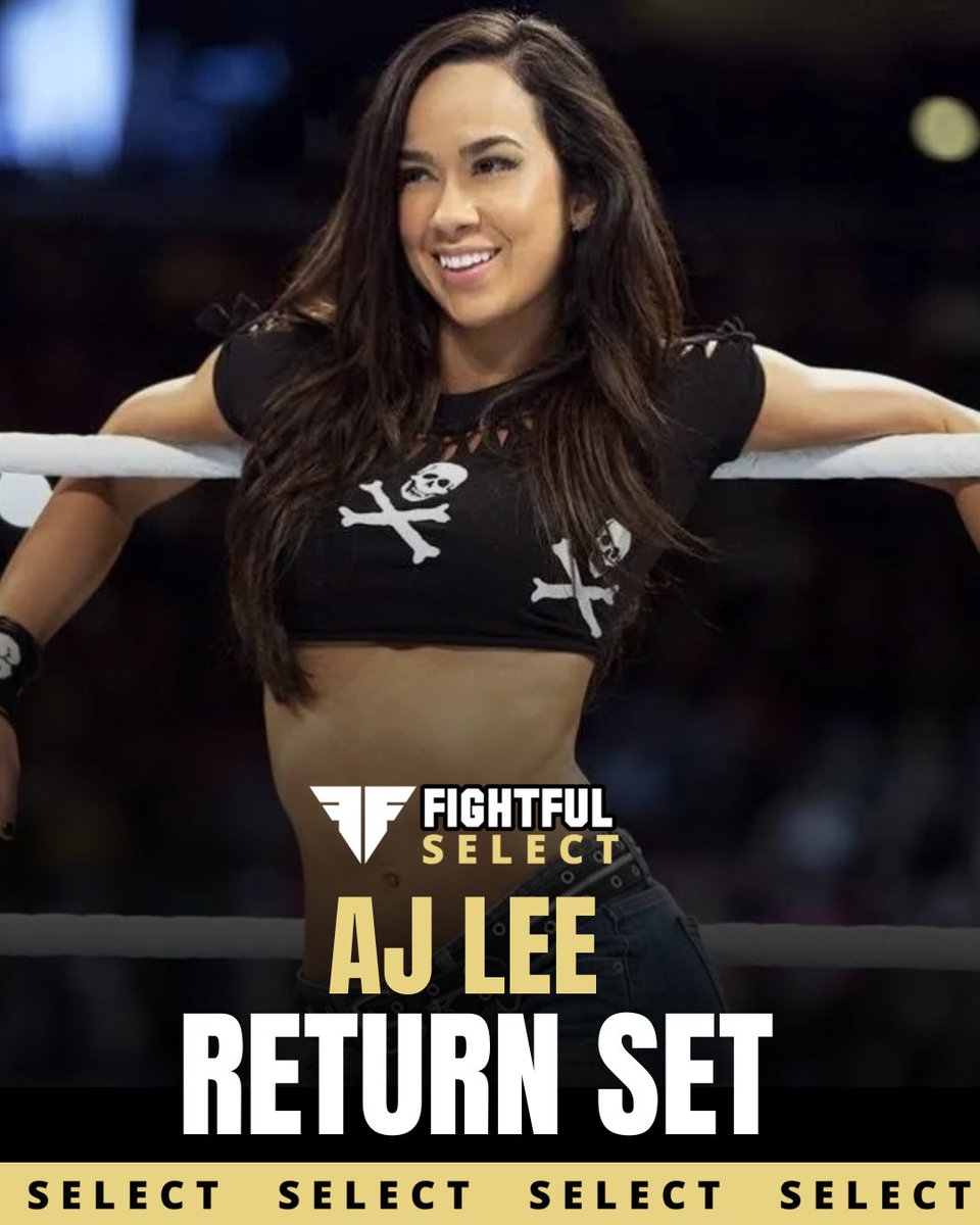 Sean Ross Sapp of Fightful.com (@seanrosssapp) on Twitter photo WWE sources have indicated that AJ Lee is set to return to the ring, as reiterated on WOL.
WWE sources also tell <a href="/FightfulSelect/">FightfulSelect.com! Exclusive Pro Wrestling News</a> that most in the company consider it a forgone conclusion that she will be announced or be at this Friday's Smackdown
More is up now for subscribers WWE sources have indicated that AJ Lee is set to return to the ring, as reiterated on WOL.
WWE sources also tell <a href="/FightfulSelect/">FightfulSelect.com! Exclusive Pro Wrestling News</a> that most in the company consider it a forgone conclusion that she will be announced or be at this Friday's Smackdown
More is up now for subscribers
