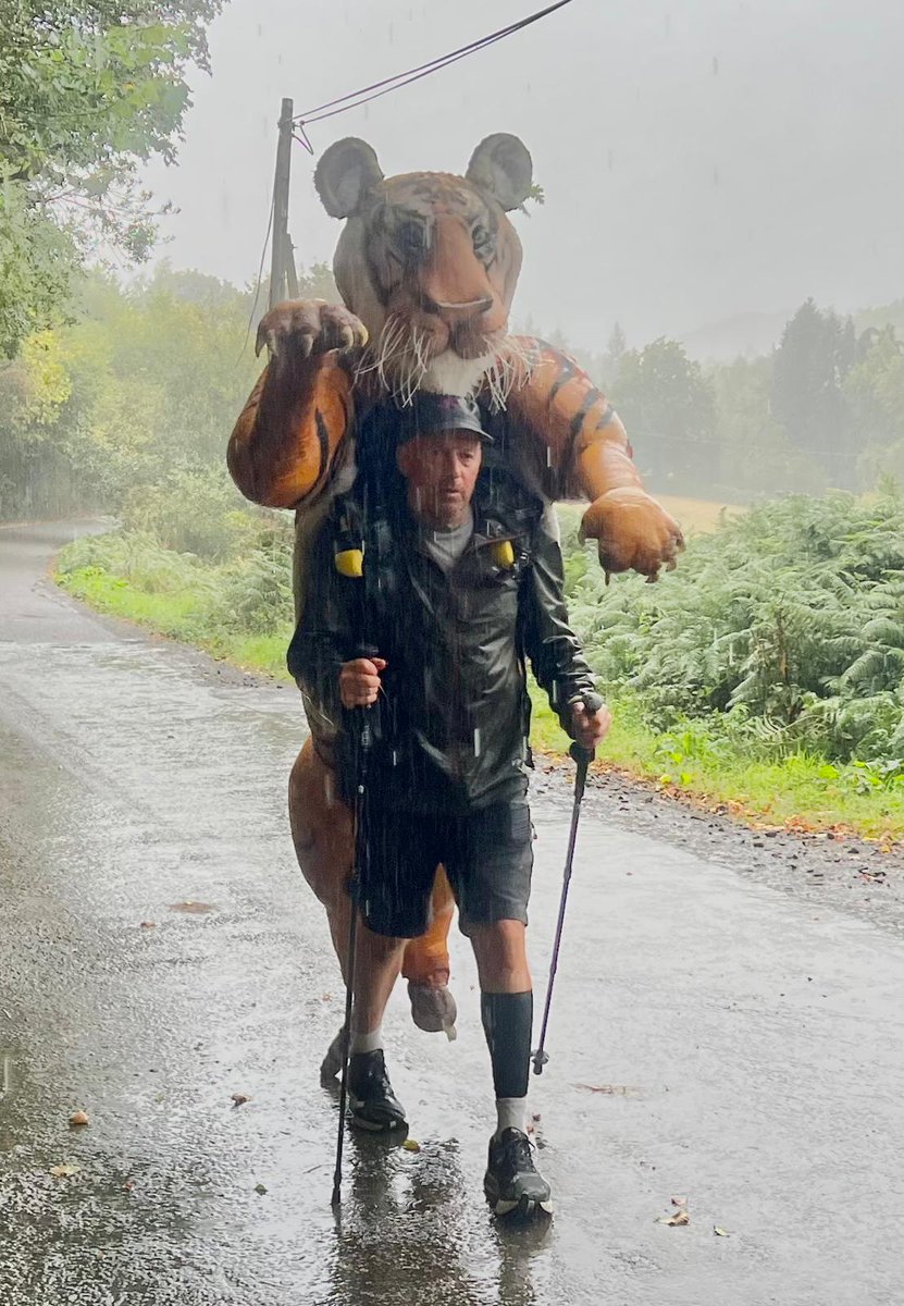 The last legs of Paul’s epic marathon of marathons over the next few days. Poor bloke’s surely on his last legs as well.
Let’s all get behind him for the final few days..!
<a href="/paulgoldstein59/">Paul Goldstein</a> started in Tigerton, Scotland, and he’s walking 25 marathons over 25 days in his tiger