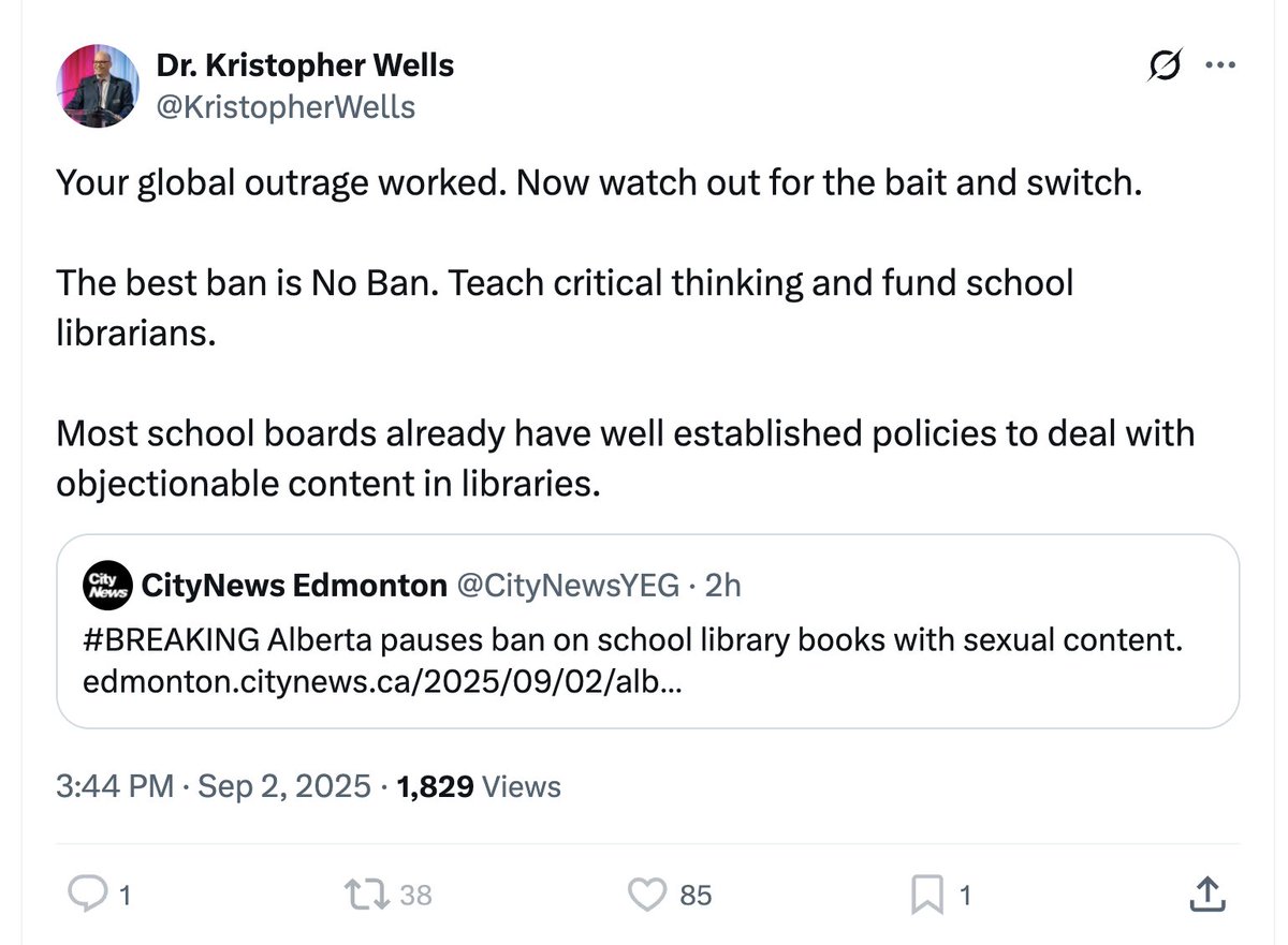 Showing pictures of blow jobs to 7-year-olds is not "teaching critical thinking". 
The Senator seems to not realize that it is adults with fully-formed critical thinking skills who complained  about graphic sexual material being made available to elementary school students in the