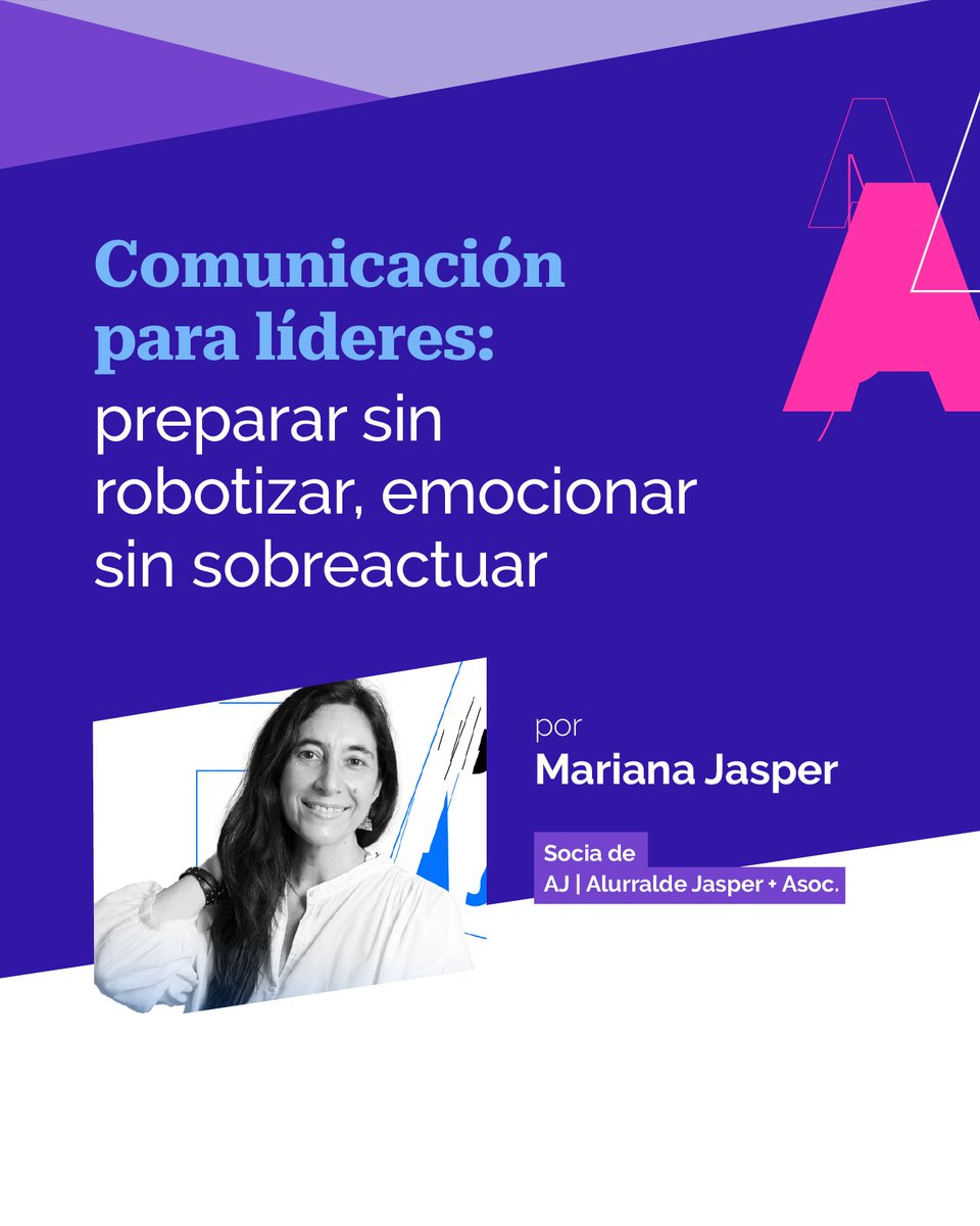 💬¿Cómo comunican los líderes que inspiran?🤔

🎙️ Nuestra socia, Mariana Jasper, comparte su mirada sobre el coaching en comunicación: preparar sin robotizar, emocionar sin sobreactuar.

📰 Leé la nota completa en nuestra página web:
alurraldejasper.com/coaching-de-co…