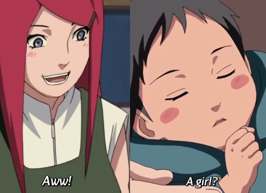 A Kushina conhecendo o Sasuke 🥹