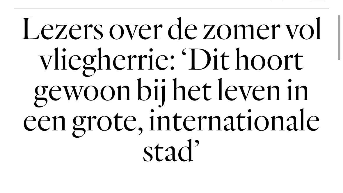 Mischa Cohen (@cohenmischa) on Twitter photo De meeste lezers van Schipholbode het <a href="/parool/">Het Parool</a> schrijven dat ze doodziek zijn van de teringherrie van de laag overkomende vliegtuigen en dit zet het luchtvaartlobbysufferdje als kop boven die lezersbrieven De meeste lezers van Schipholbode het <a href="/parool/">Het Parool</a> schrijven dat ze doodziek zijn van de teringherrie van de laag overkomende vliegtuigen en dit zet het luchtvaartlobbysufferdje als kop boven die lezersbrieven