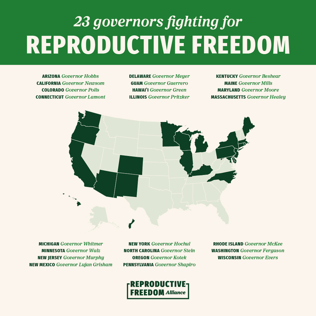 reproalliance's tweet image. 23 governors are part of @ReproAlliance, working together to protect and expand access to reproductive freedom
#reproductivefreedom 
#reproductivefreedomalliance 

reprofreedomalliance.org
