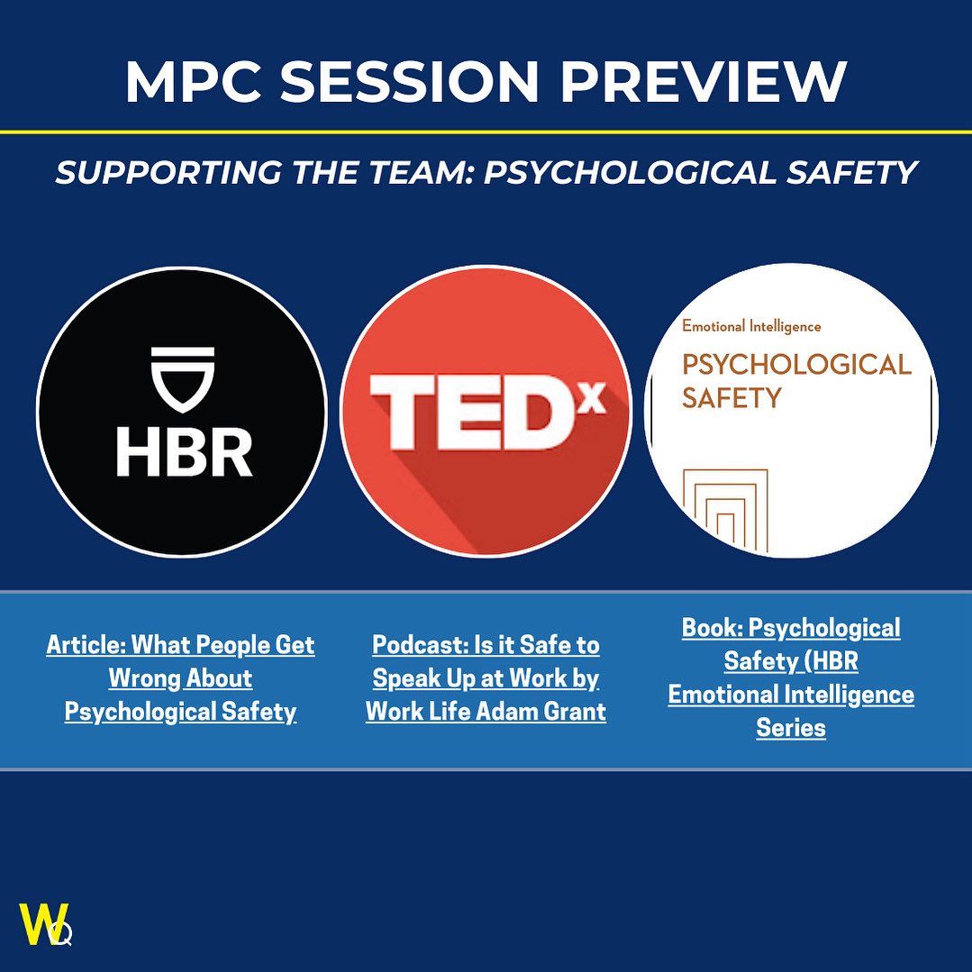 This Friday, Middle Power Collective will focus on Supporting the Team: Psychological Safety with Dr. Wells &amp; Dr. MacAulay. Together we will explore how trust is built, vulnerability creates openness, and how teams can balance speaking up with listening so every voice is valued.