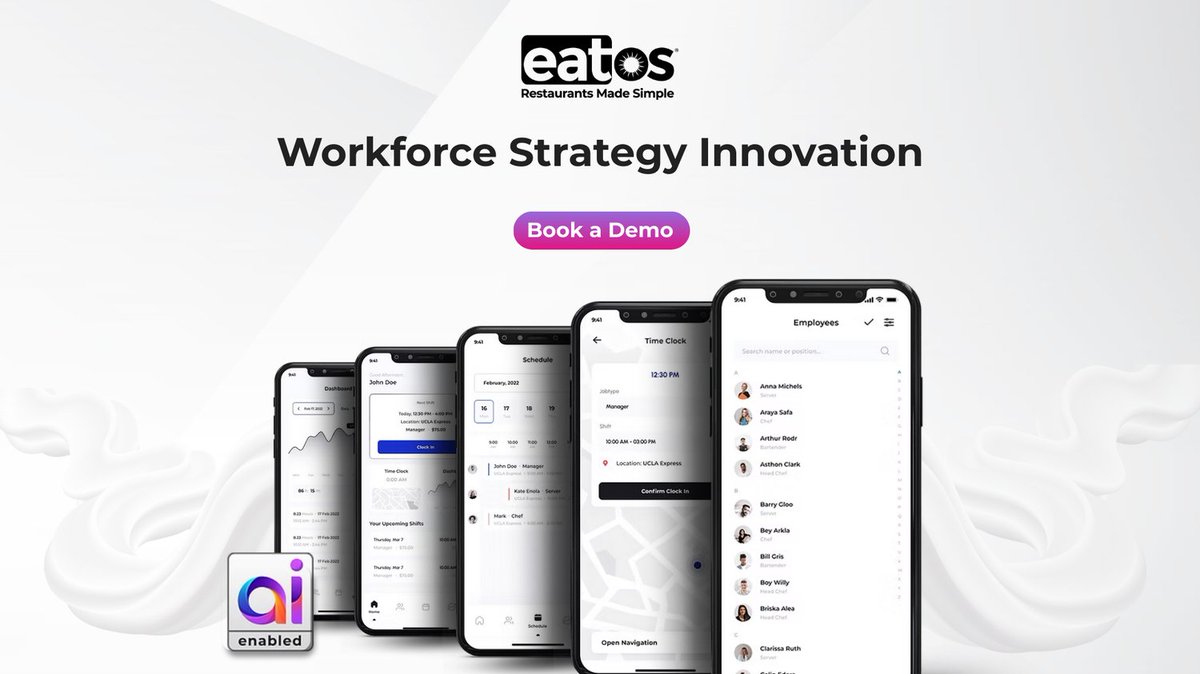 myeatos's tweet image. Discover how unifying your workforce Management practices can lead to exceptional service speeds and customer satisfaction.

Book a Demo @ eatos.com/bookademo

#OrderOS #eatOS #FutureofRestaurantTechnology #RestaurantsMadeSimple