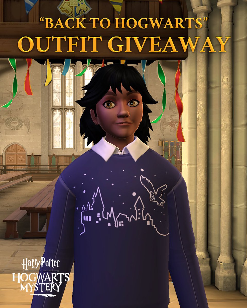 Welcome #BackToHogwarts! In celebration of another year at Hogwarts, log in now to unlock a free outfit for all players!

Play now: bit.ly/Play-HPHM
