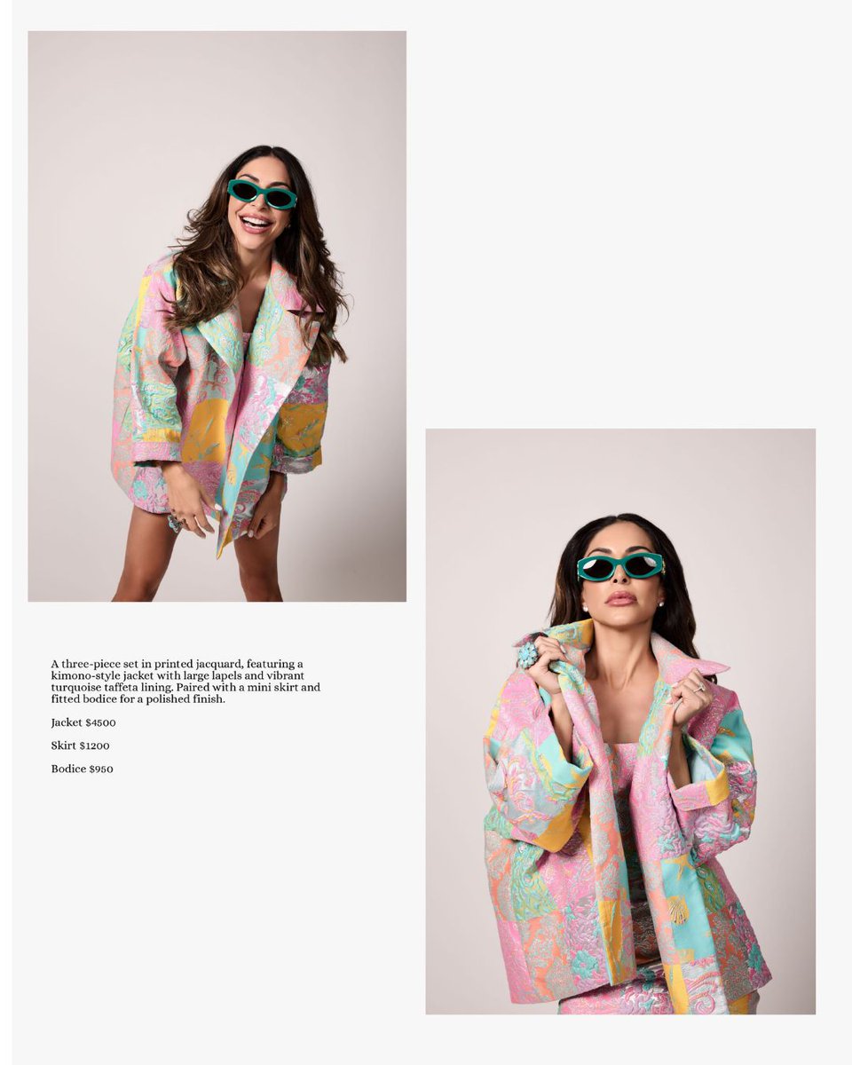 An exclusive look inside BLUR Magazine with @rmine designs crafted from Mood Fabrics ✨

✨ Look One: #116020 floral gazer.
✨ Look Two: #425546 jacquard set with turquoise taffeta lining.

#MoodFabrics #MadeWithMood #BlurMagazine